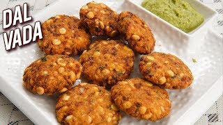 Dal Vada Recipe  How To Make Dal Vada At Home  South Indian Snack  Crispy Vada Recipe  Ruchi [upl. by Aldric139]