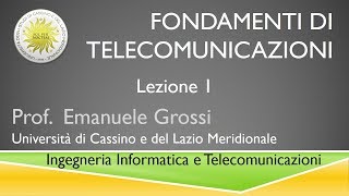 Fondamenti di telecomunicazioni Lezione1 [upl. by Mert9]