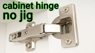 How to install cabinet hinge without quotJIGquot [upl. by Neeloj]