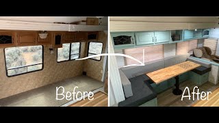 DIY RV Dining Area Makeover [upl. by Alanah234]