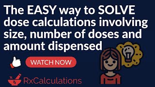 Dose Calculations  EASY way to CALCULATE size number of doses and amount dispensed [upl. by Neelsaj]