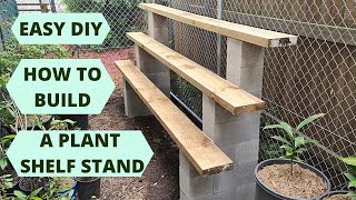 DIY How to build a simple Plant Stand  Plant Shelf [upl. by Stillman322]