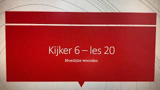 Verrekijker Spelling 6 les 20 [upl. by Lissie]