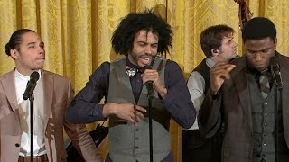 Hamilton cast performs quotAlexander Hamiltonquot at White House [upl. by Weig]