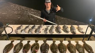 FLOUNDER GIGGING in TEXAS catch clean cook [upl. by Douville]