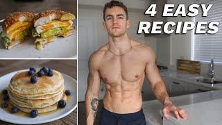 4 Simple High Protein Breakfast Ideas for building muscle [upl. by Faso]