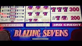 BLAZING SEVENS SLOT MACHINEWINNING [upl. by Dnumyar]