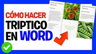 Hacer TRIPTICO en WORD e imprimir fácilmente 👍  002 [upl. by Yak]