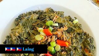 How to cook LAING Taro leaves Laing recipe [upl. by Natala]