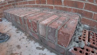 Laying a brick porch step [upl. by Evreh]