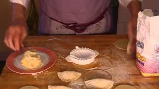 Making Pierogi  How To Use Pierogi Press Whole Wheat Russian Pierogis [upl. by Emerson]