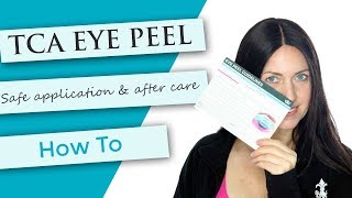 TCA Eye Peel Tutorial  Demonstration  After Care [upl. by Nnor]