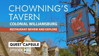 Chownings Tavern  Colonial Williamsburg  Restaurant Review and FULL Inside Tour [upl. by Archer]