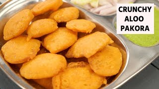 Crunchy Aloo Pakora  Easy Lockdown Street Style Recipes  CookingShooking [upl. by Maisey]