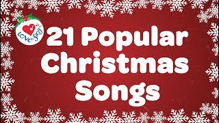 Top 21 Popular Christmas Songs and Carols Playlist 🎅🎄 [upl. by Arihk]