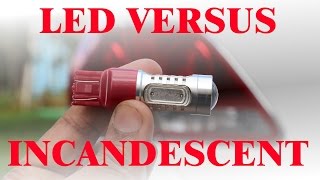 LED vs Incandesent Tail Light Bulb Review [upl. by Aseyt]