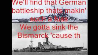 Johnny Horton  Sink the Bismarck with lyrics [upl. by Amata]