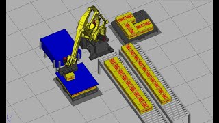 Fanuc Roboguide Pallet Pro Tutorial [upl. by Lahsram]