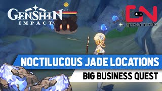 Noctilucous Jade Locations Genshin Impact Big Business World Quest [upl. by Ardnasac279]