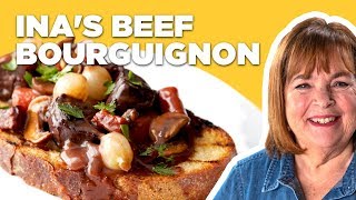 Barefoot Contessa Makes Beef Bourguignon  Barefoot Contessa  Food Network [upl. by Cockburn]