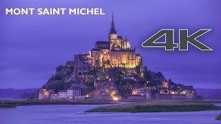 Mont Saint Michel France 🇫🇷  4K Drone Footage [upl. by Assenna587]