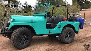 1965 Jeep CJ5 Restoration Full Video [upl. by Vadim100]