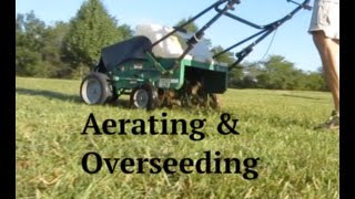 Aerating amp Overseeding a Lawn  How To [upl. by Haggar]