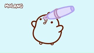 Molang  How to draw Piu Piu   More ⬇️ ⬇️ ⬇️ [upl. by Atinev]