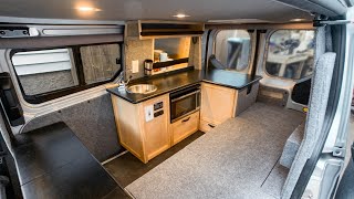 FULLY LOADED MICRO CAMPER VAN  FULL TOUR 2019 Ford Transit Connect [upl. by Eivets]