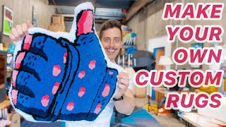 How to create your own custom rugs Tufting Gun Tutorial [upl. by Alemak]