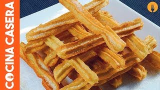 Churros caseros Receta fácil [upl. by Iolenta323]