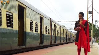 Track recording car with Back to back local train coming in Tondiarpet Railway Station [upl. by Naneek]