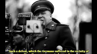 Soviet Marshal Georgy Zhukov speech in Kiev November 1943 ENG SUB [upl. by Laamak695]