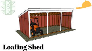 Free Loafing Shed Plans [upl. by Netsyrc]