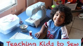 Teaching Kids to Sew Tips amp Ideas [upl. by Aviva]