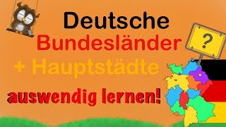 deutsche Bundesländer und Hauptstädte lernen [upl. by Zarla80]