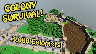 3000 COLONISTS SMASHED  Breaking the Game  Colony Survival Giant Castle 16 [upl. by Ai]