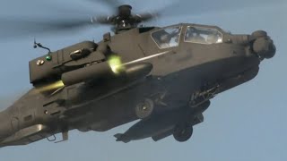 AH64E Apache Guardian Attack Helicopter Weapons Load amp Gunnery All Guns And Rockets [upl. by Nyrat755]