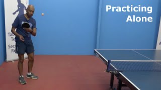 Practicing Alone  Table Tennis  PingSkills [upl. by Rayner]