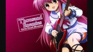 GirlDeMoAngel Beats  Thousand Enemies Lyrics In Description [upl. by Hurff]