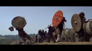 Vikings 1958 Battle scene segment [upl. by Aitnohs]