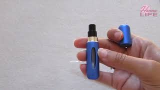 Portable Mini Refillable Atomizer Perfume Spray Bottle How to use [upl. by Hughett]