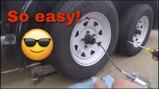 How To Lubricate Dexter EZ Lube Axles [upl. by Odracer]