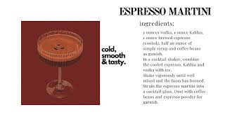 ESPRESSO MARTINI [upl. by Staffard401]