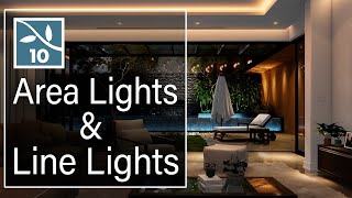 Area Lights and Line Lights in Lumion  3D Architecture Visualization [upl. by Byrann330]