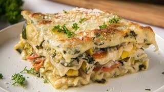 Easy Vegetable Lasagna Recipe [upl. by Seira853]