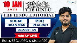 10 January 2025  The Hindu Analysis  The Hindu Editorial  Editorial by Vishal sir  Bank  SSC [upl. by Pardner]