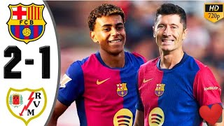 Barcelona vs Rayo Vallecano 21 All Goals highlights 2024 HD [upl. by Ingvar218]