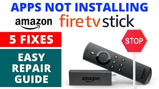 How to Fix Amazon Fire TV Stick Not Installing  Downloading Apps  Best 5 Easy Fixes [upl. by Neraa108]