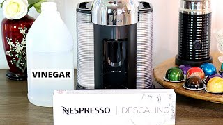 How To Descale Nespresso Machine  Nespresso Descaling Step By Step  Vertuo Line [upl. by Sarkaria]